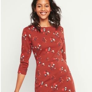 Old Navy Pique Knit Floral Dress XL